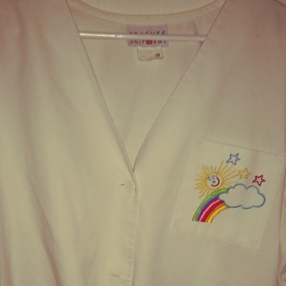 Peaches Scrub Jacket